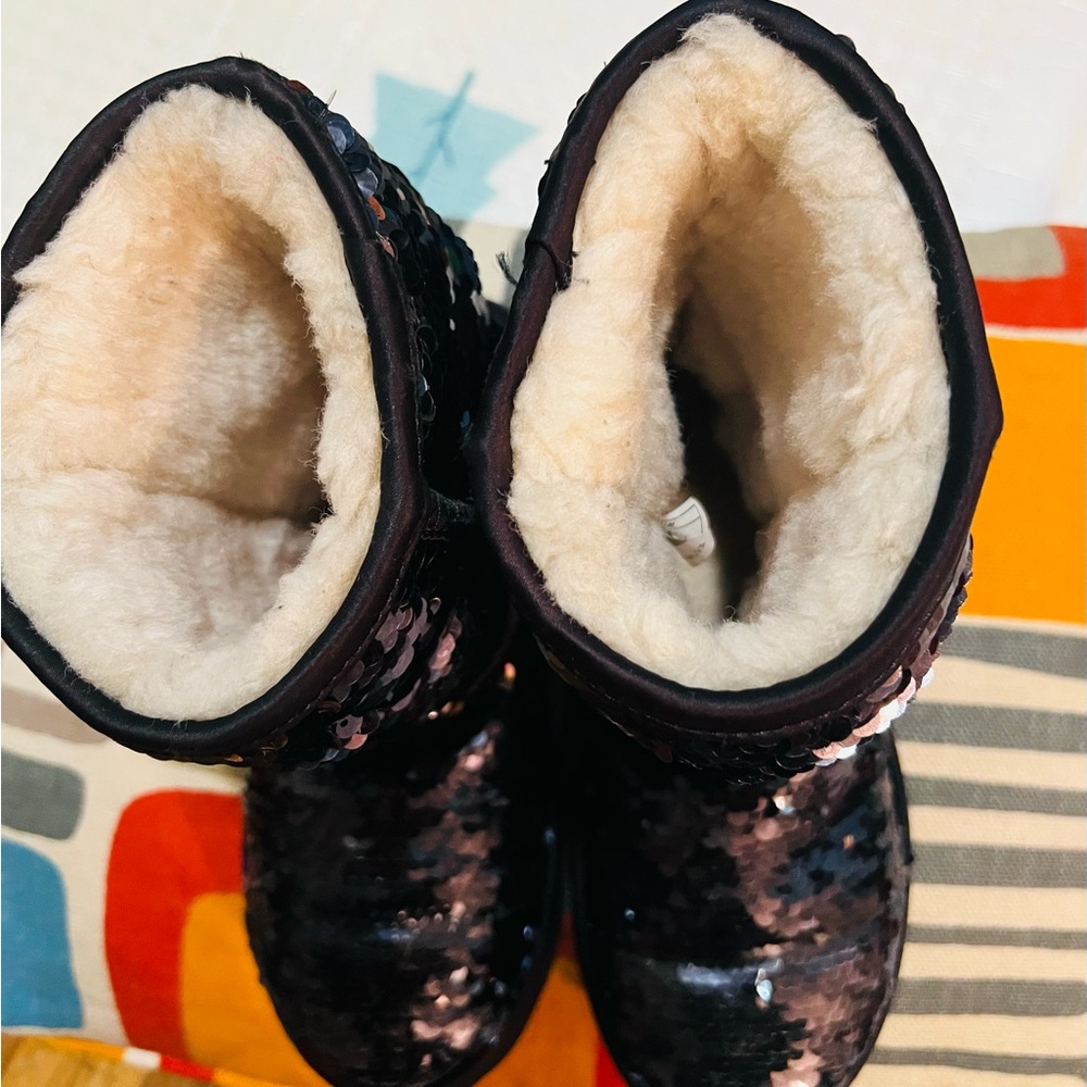 UGG Black Sequin Winter Boots - Picture 3 of 5